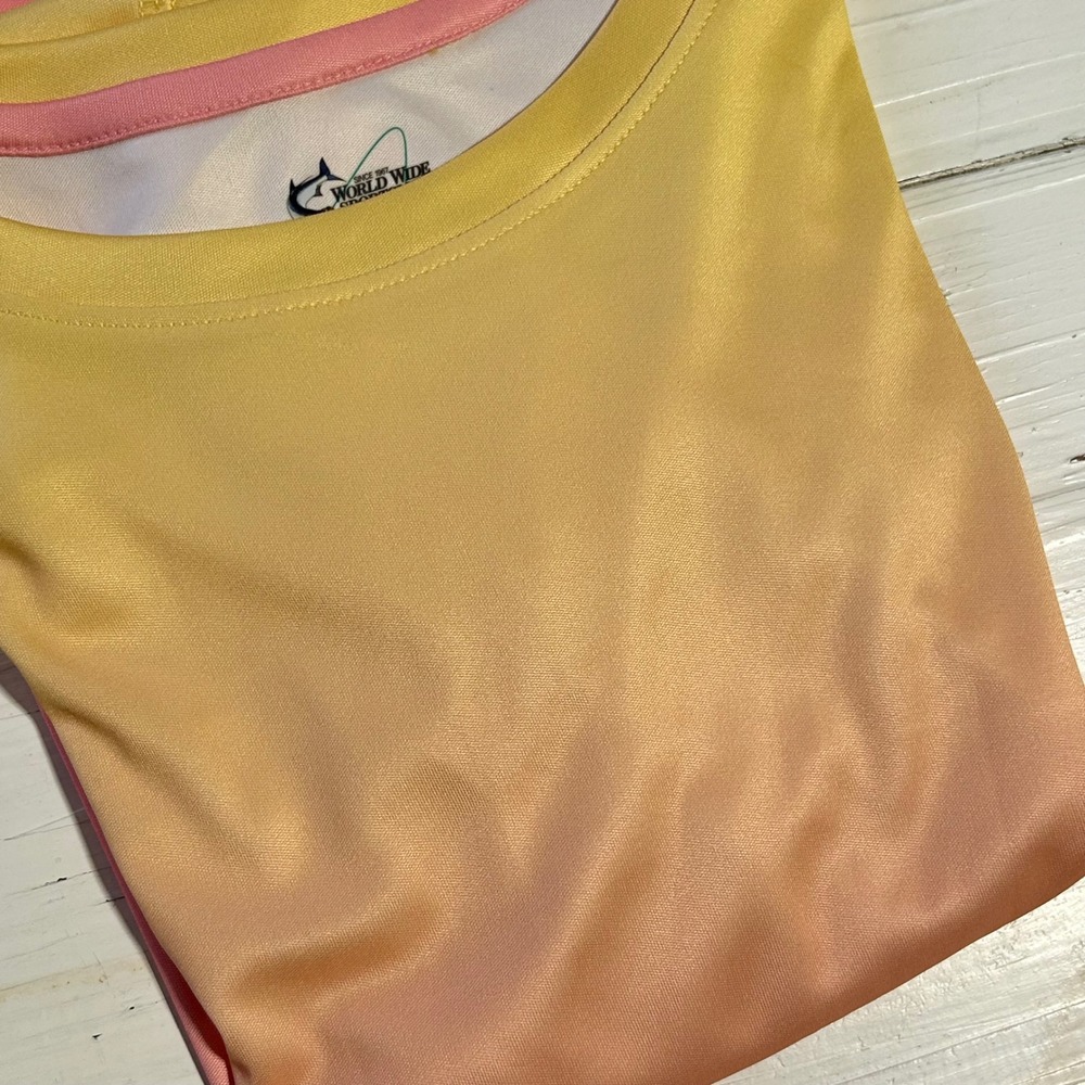 World Wide Sportsman Womens L Ombre Long Sleeve Performance Shirt 657WWS-6328K